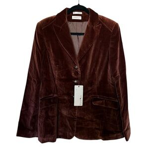 NWT Bernard Zins Paris Nakina Velour Blazer